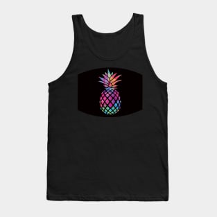 colourful pineapple face mask Tank Top